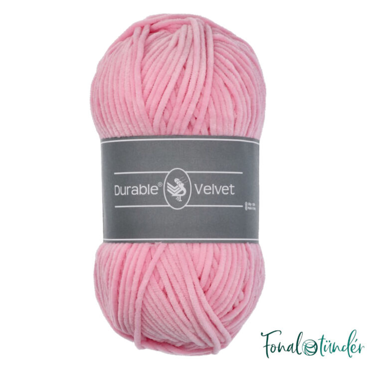 Durable Velvet 226 Rose - rózsaszín zsenília fonal - pink chenille yarn