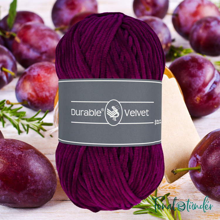 Durable Velvet 249 Plum - szilva lila zsenília fonal Durable Velvet 249 Plum - szilva lila zsenília fonal