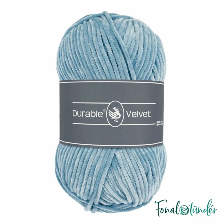 Durable Velvet 289 Blue Gray - halvány kék zsenília fonal - chenille yarn