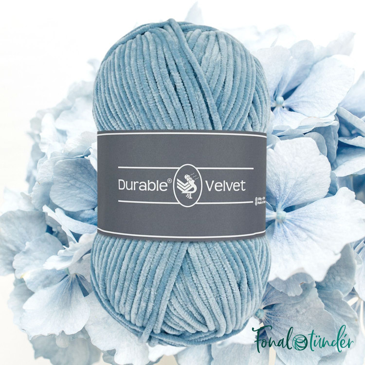 Durable Velvet 289 Blue Gray - kékes szürke zsenília fonal Durable Velvet 289 Blue Gray - kékes szürke zsenília fonal