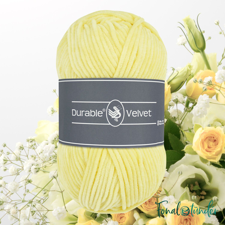 Durable Velvet 309 Light Yellow - sárga zsenília fonal
