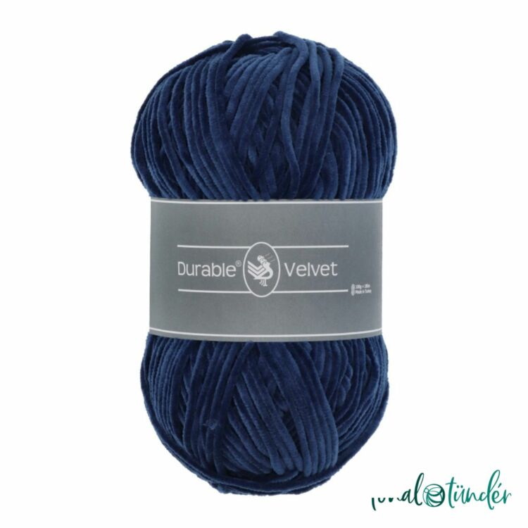 Durable Velvet 370 Jeans - sötétkék zsenília fonal - dark blue chenille yarn