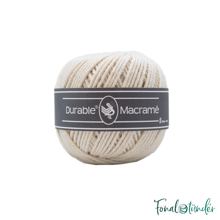 Durable Macrame 2172 Cream - krémfehér makramé zsinórfonal