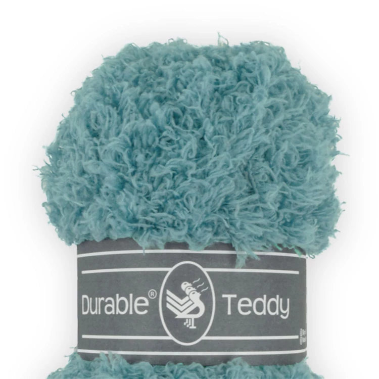 Durable Teddy 2134 Vintage Green - zöld buklé fonal - hairy fluffy yarn