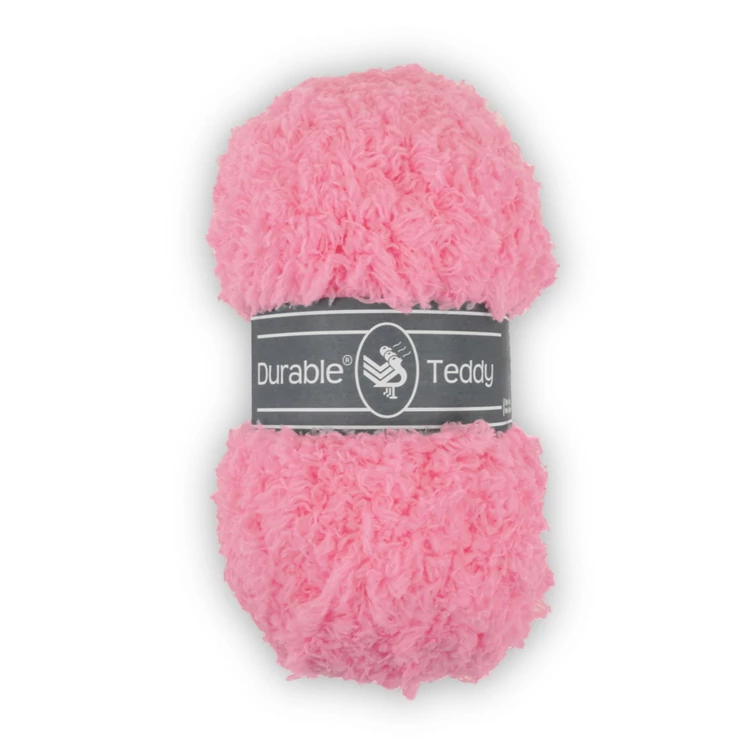 Durable Teddy 229 Flamingo Pink - rózsaszín buklé fonal - hairy fluffy yarn