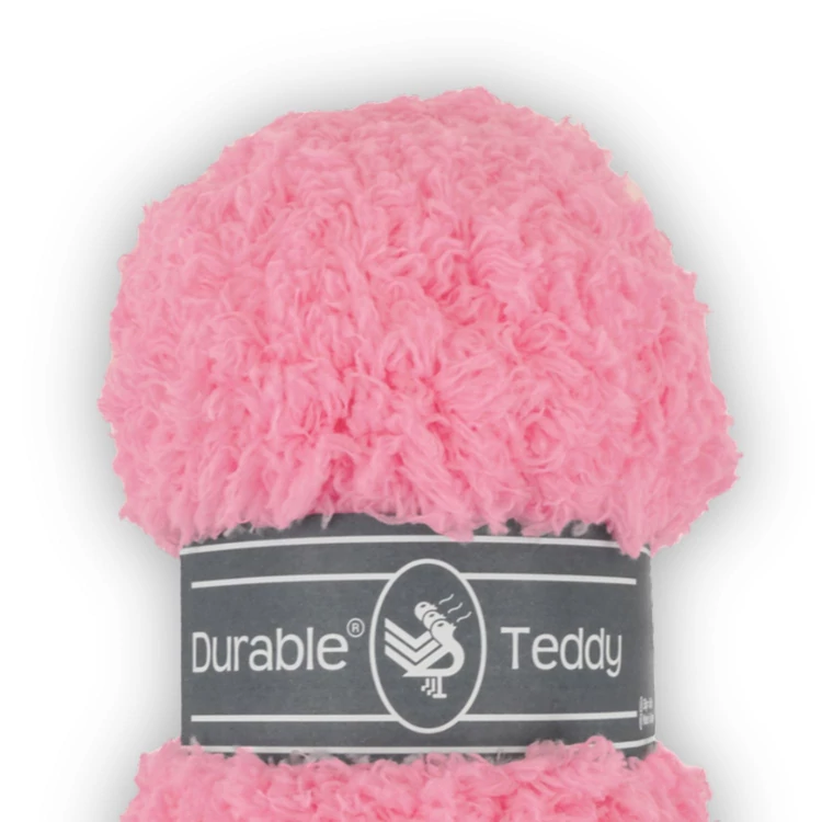 Durable Teddy 229 Flamingo Pink - rózsaszín buklé fonal - hairy fluffy yarn