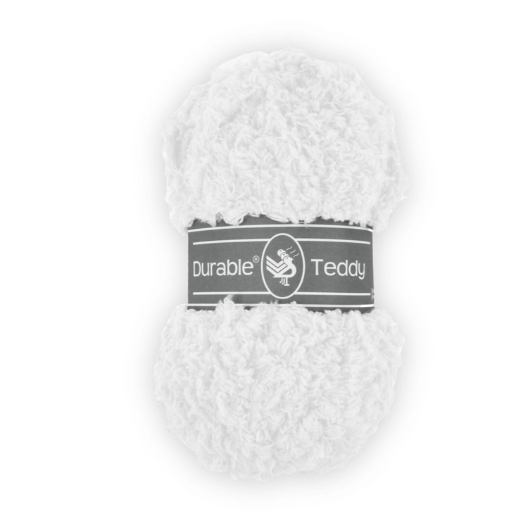 Durable Teddy 310 White - hófehér buklé fonal