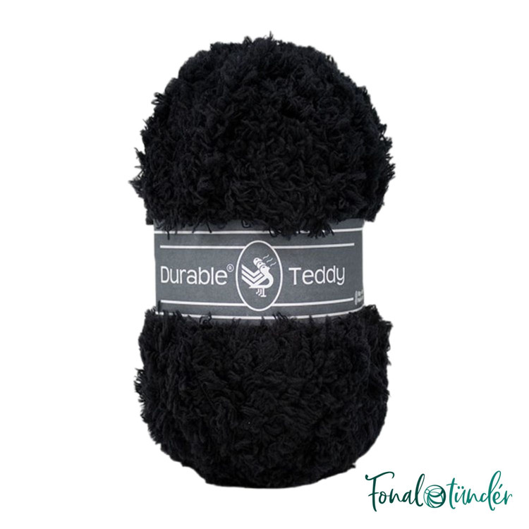 Durable Teddy 325 Black - fekete buklé fonal