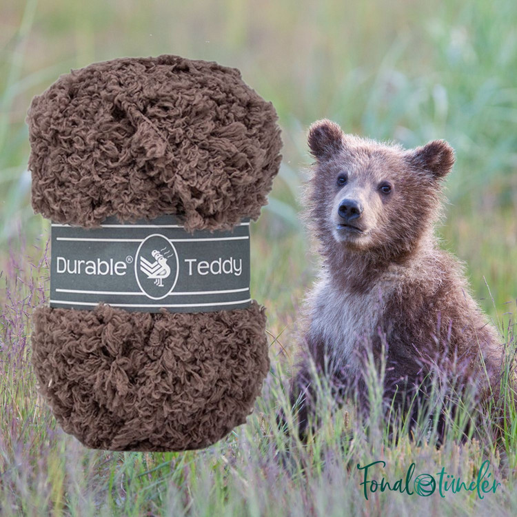 Durable Teddy 342 Teddy - barnás szürke buklé fonal