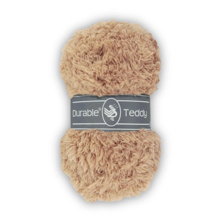 Durable Teddy 422 Sesame - drapp buklé fonal - brown hairy fluffy yarn