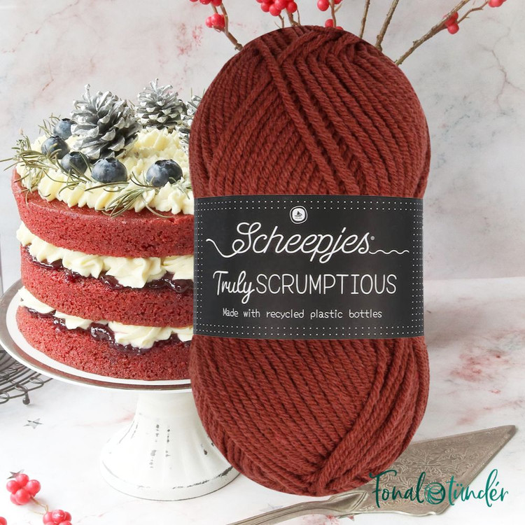 Scheepjes Truly Scrumptious - 359 - Red Velvet Cake - barna akril fonal