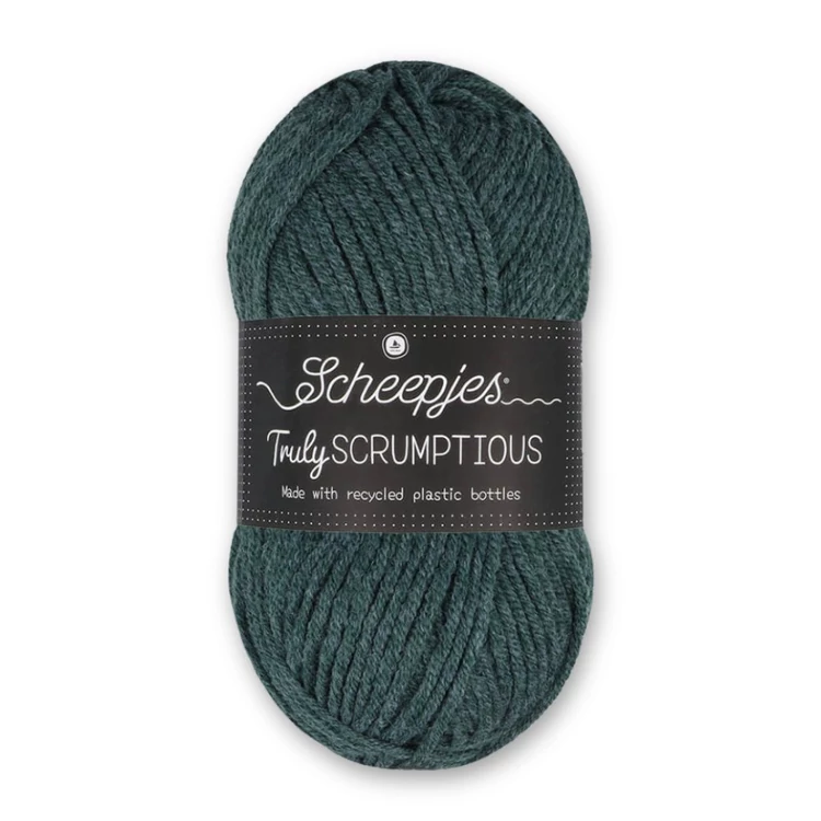 Scheepjes Truly Scrumptious 379 Kale Chocolate Bar - zöld öko akril fonal - eco yarn blend