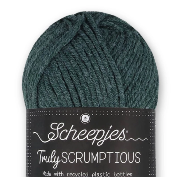 Scheepjes Truly Scrumptious 379 Kale Chocolate Bar - zöld öko akril fonal - eco yarn blend