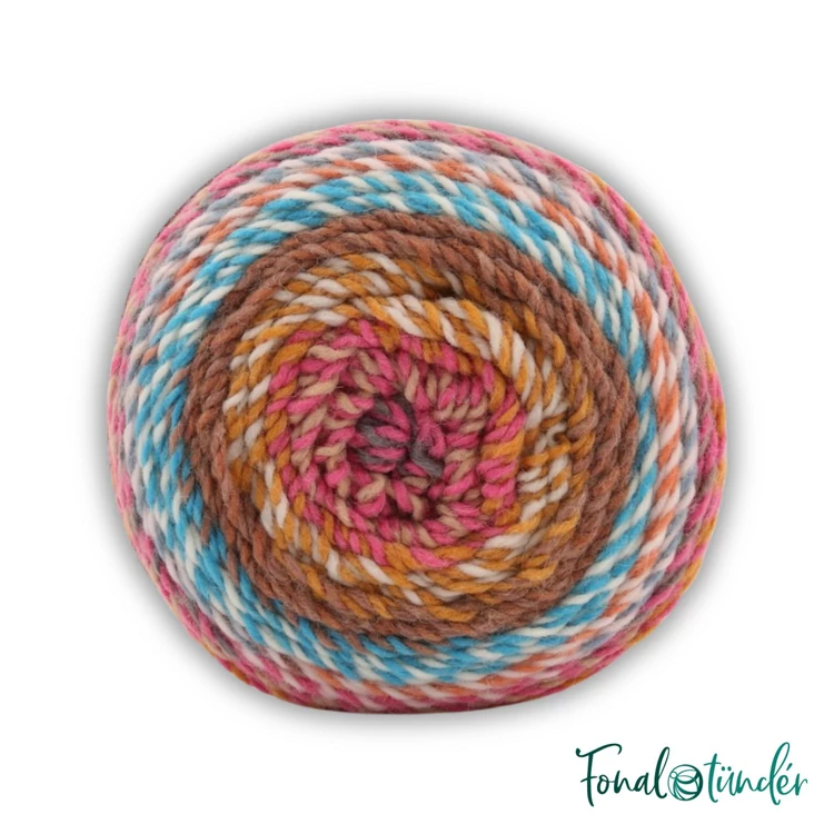 Rico Chic-Unique 011 Rainbow - gardient yarn - gyapjú keverék fonal