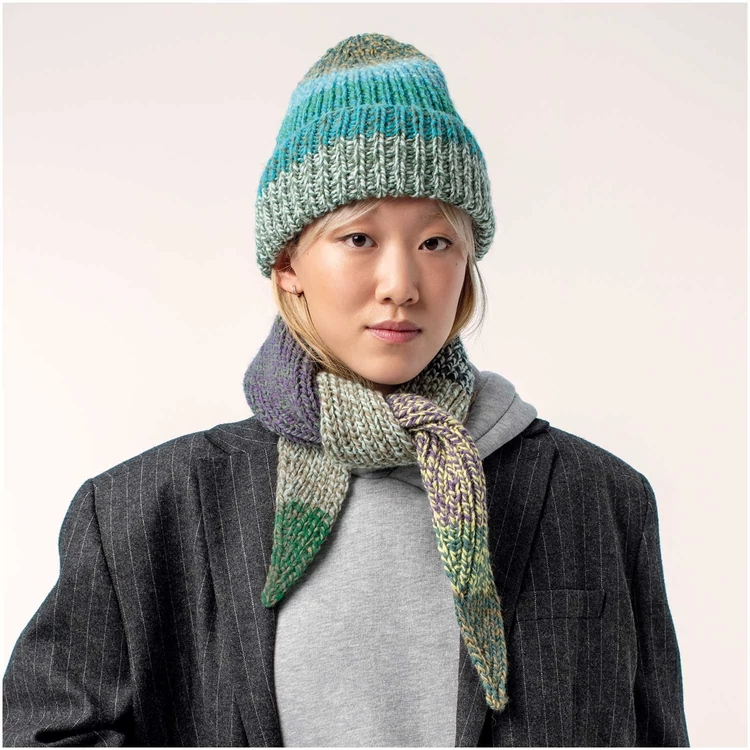 Rico Chic-Unique 023 Ivies - gardient yarn - gyapjú keverék fonal