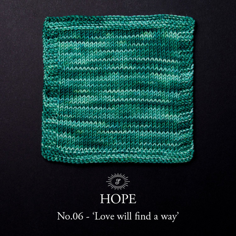 Simy's Hope DK - 06 - kézzel festett zöld gyapjú fonal
