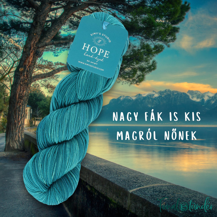 Simy's Hope DK - 07 - kézzel festett kék gyapjú fonal Simy's Hope DK - 07 - kézzel festett kék gyapjú fonal