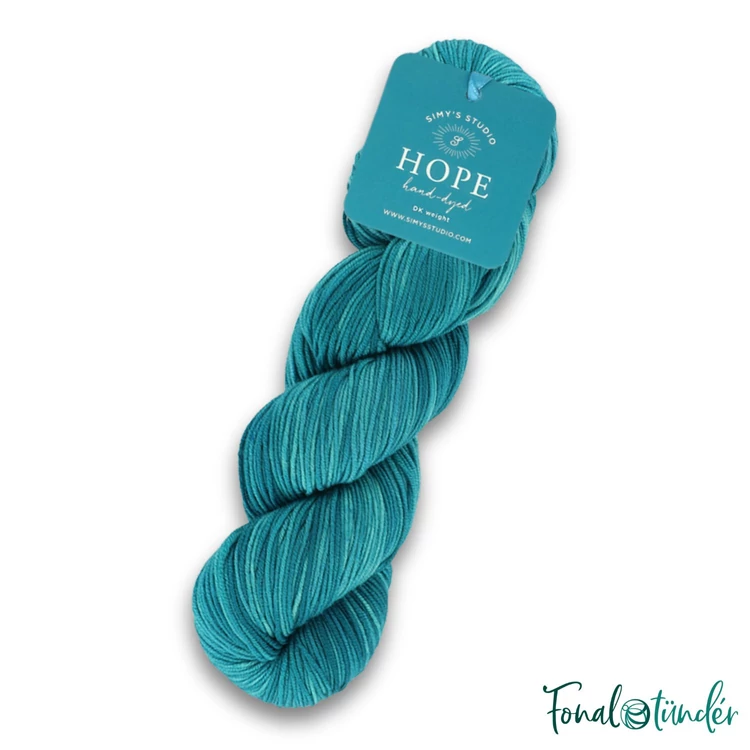 Simy's Hope DK 07 - blue hand-dyed merino wool yarn - kézzel festett kék gyapjú fonal