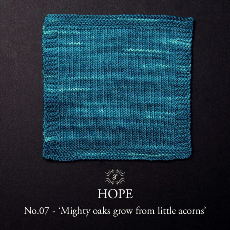 Simy's Hope DK 07 - blue hand-dyed merino wool yarn - kézzel festett kék gyapjú fonal