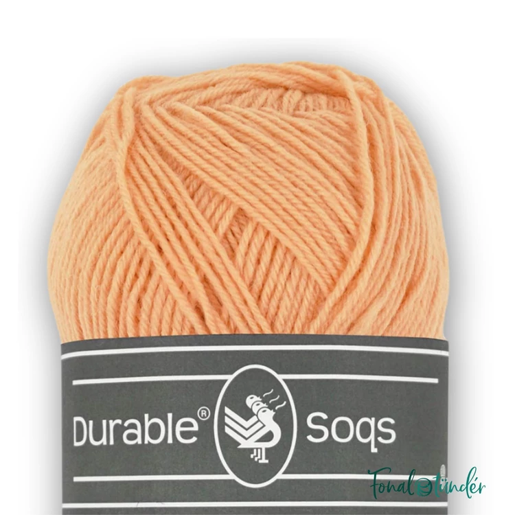 Durable Soqs 2133 Peach gyapjú zoknifonal - peach wool socks yarn