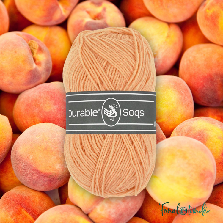 Durable Soqs 211 Peach - barackszín gyapjú zoknifonal Durable Soqs 211 Peach - barackszín gyapjú zoknifonal