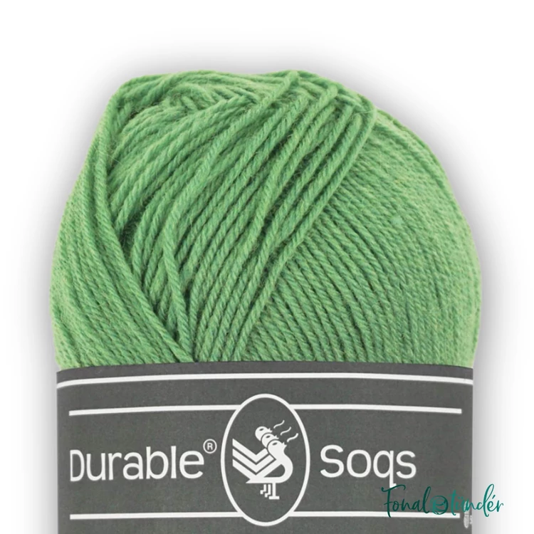 Durable Soqs 2133 Dark Mint zöld gyapjú zoknifonal - green wool socks yarn