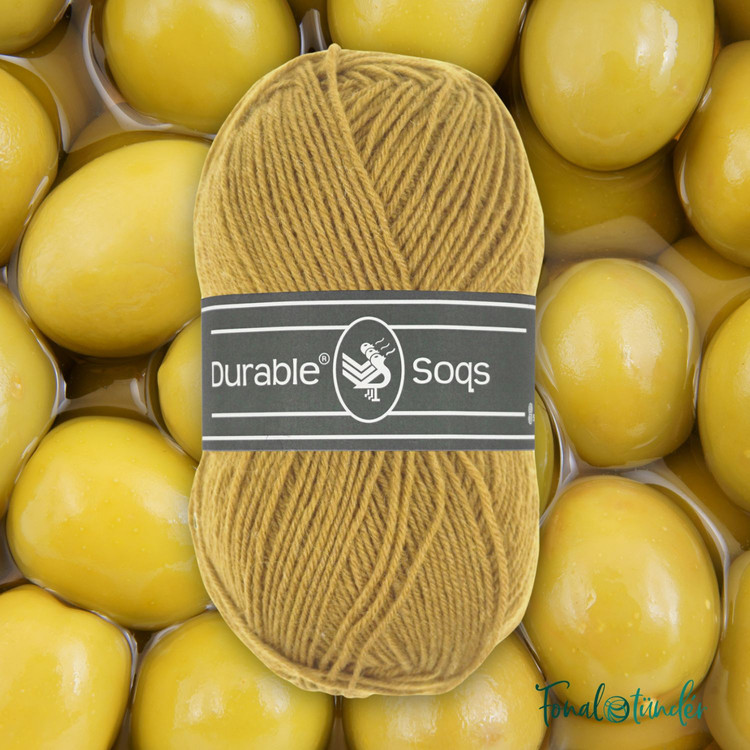 Durable Soqs 2145 Golden Olive - sárga gyapjú zoknifonal Durable Soqs 2145 Golden Olive - sárga gyapjú zoknifonal