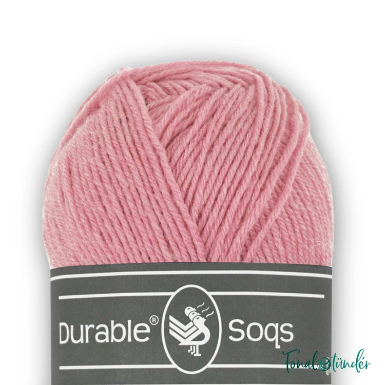 Durable Soqs 225 Vintage Pink - rózsaszín gyapjú zoknifonal - wool socks yarn