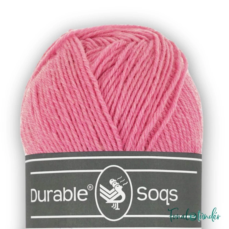Durable Soqs 239 Fresia Pink - rózsaszín gyapjú zoknifonal - wool socks yarn