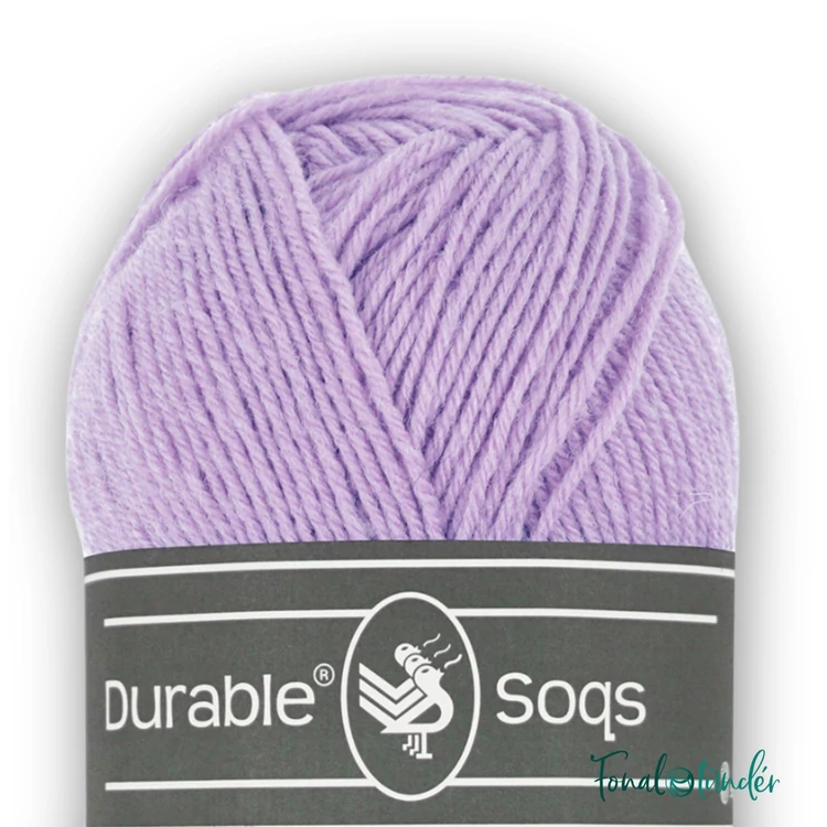 Durable Soqs 268 Pastel Lilac - lila gyapjú zoknifonal - wool socks yarn