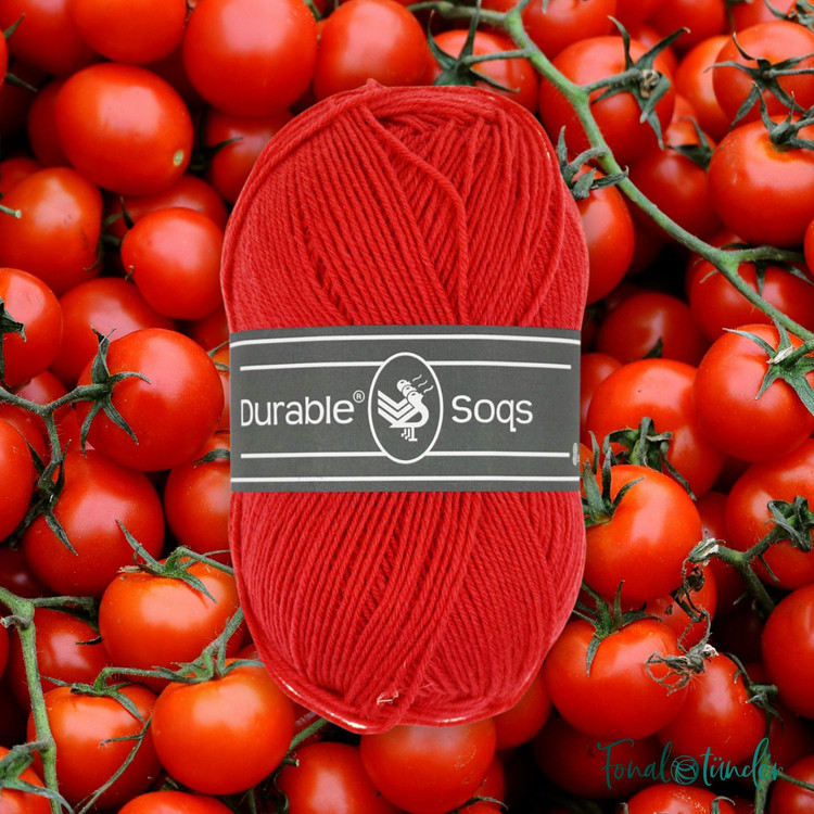 Durable Soqs 318 Tomato - piros gyapjú zoknifonal Durable Soqs 318 Tomato - piros gyapjú zoknifonal