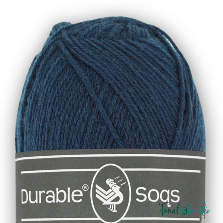 Durable Soqs 321 Navy - sötétkék gyapjú zoknifonal