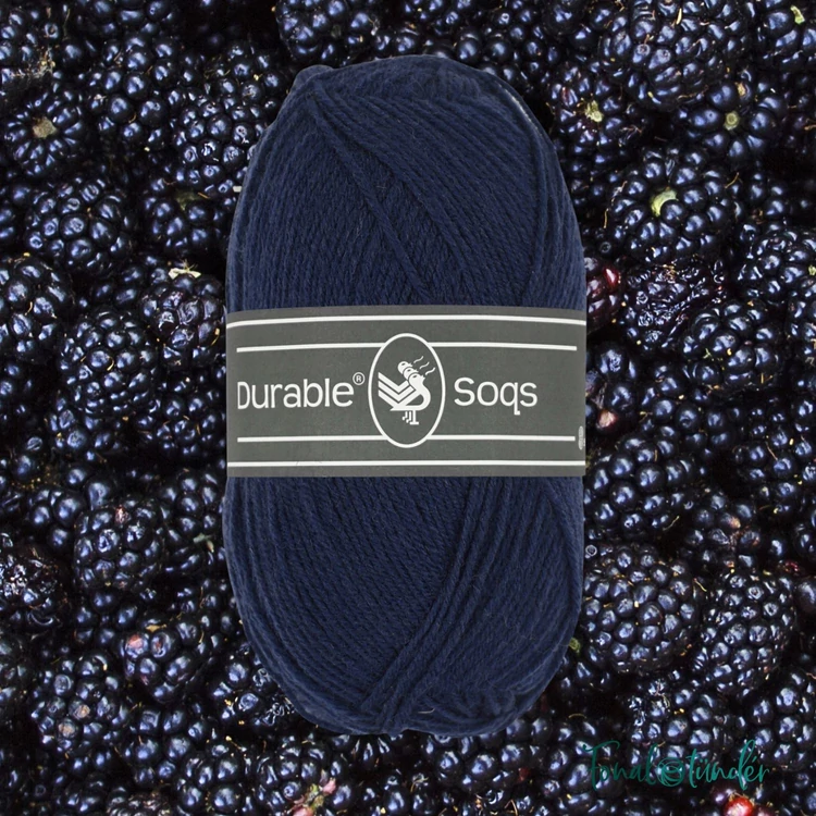 Durable Soqs 322 Night Blue - éjkék gyapjú zoknifonal - wool socks yarn