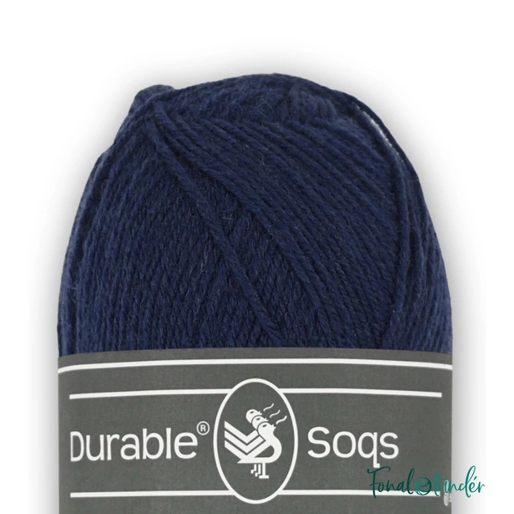 Durable Soqs 322 Night Blue - éjkék gyapjú zoknifonal - wool socks yarn