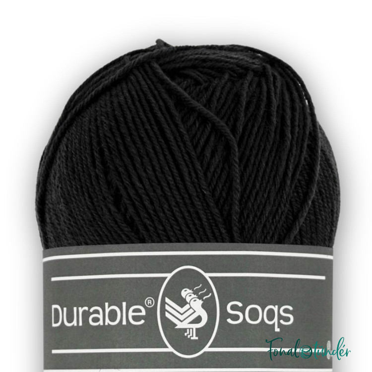 Durable Soqs 325 Black - fekete gyapjú zoknifonal Durable Soqs 325 Black - fekete gyapjú zoknifonal