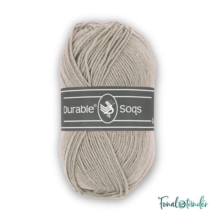 Durable Soqs 401 Opal Gray - drappos szürke gyapjú zoknifonal - wool socks yarn