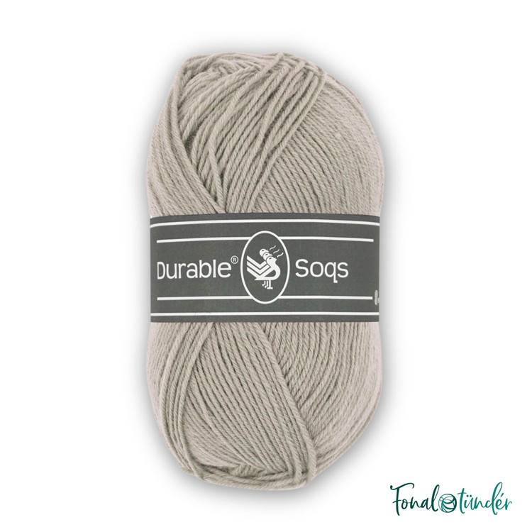 Durable Soqs 401 Opal Gray - szürke gyapjú zoknifonal