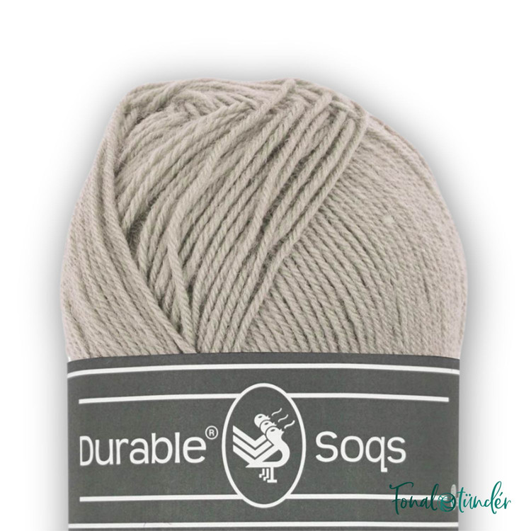 Durable Soqs 401 Opal Gray - szürke gyapjú zoknifonal