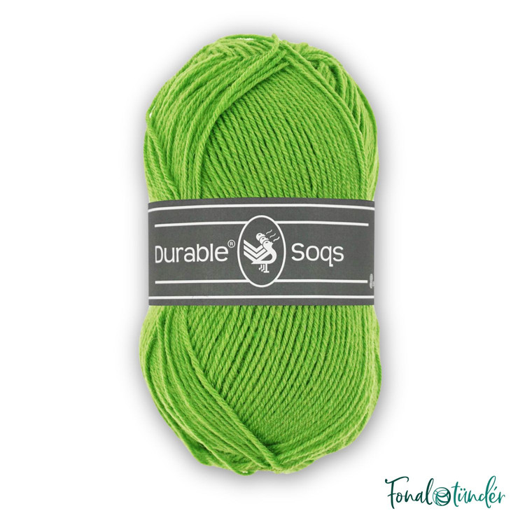 Durable Soqs 403 Parrot Green - zöld gyapjú zoknifonal
