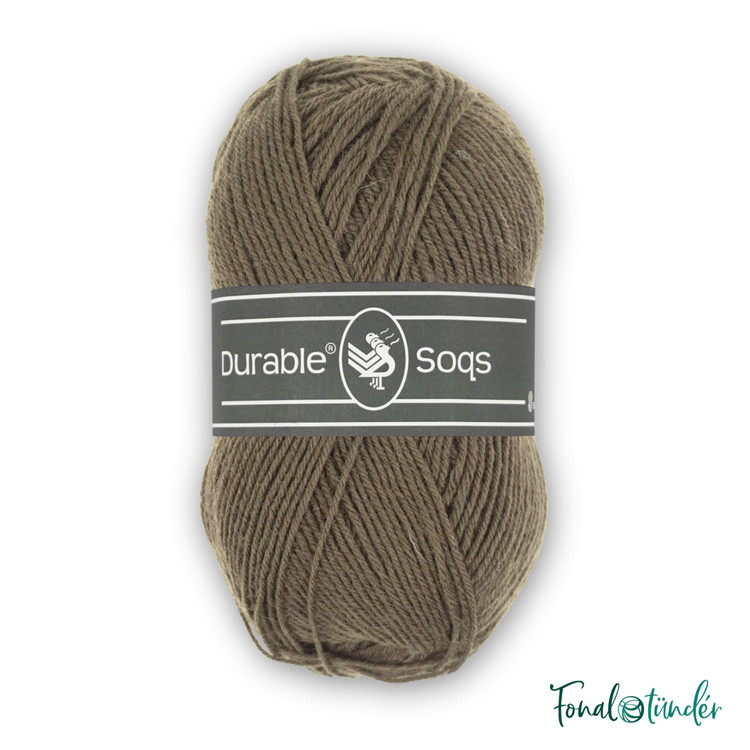 Durable Soqs 404 Deep Taupe - barna gyapjú zoknifonal