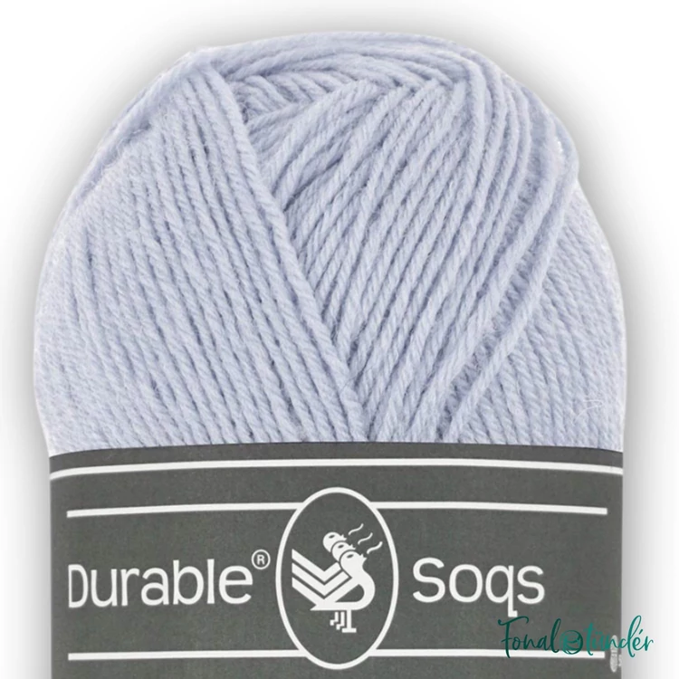 Durable Soqs 410 Misty Blue - lilás kék gyapjú zoknifonal - wool socks yarn