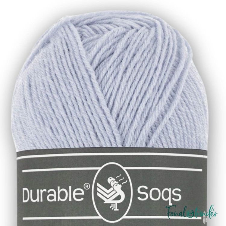 Durable Soqs 410 Misty Blue - halványkék gyapjú zoknifonal Durable Soqs 410 Misty Blue - halványkék gyapjú zoknifonal