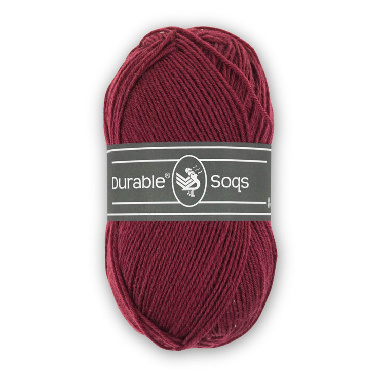 Durable Soqs 414 Anemone - sötétvörös gyapjú zoknifonal Durable Soqs 414 Anemone - sötétvörös gyapjú zoknifonal