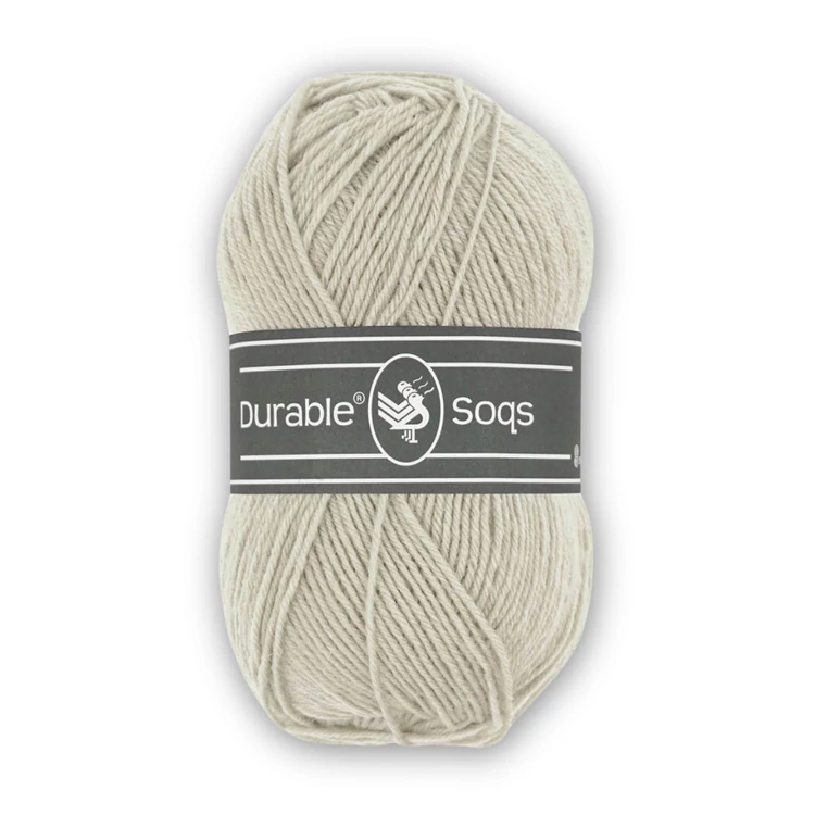 Durable Soqs 415 Chateau Gray - drappos szürke gyapjú zoknifonal - wool socks yarn