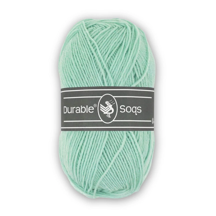 Durable Soqs 416 Duck Egg Blue - halványkék gyapjú zoknifonal - wool socks yarn