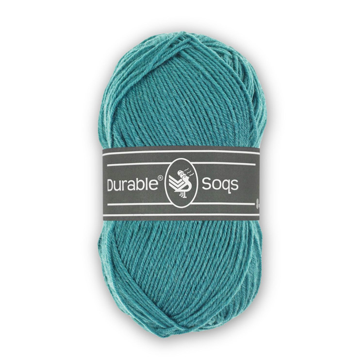 Durable Soqs 418 Caribbean Sea - türkiz gyapjú zoknifonal