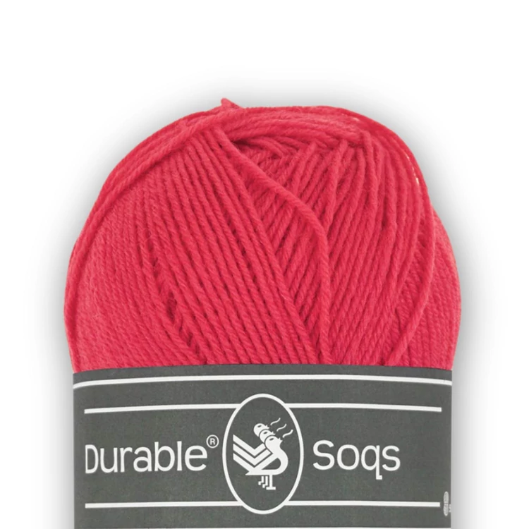 Durable Soqs 420 Paradise Pink - élénk rózsaszín gyapjú zoknifonal - wool socks yarn