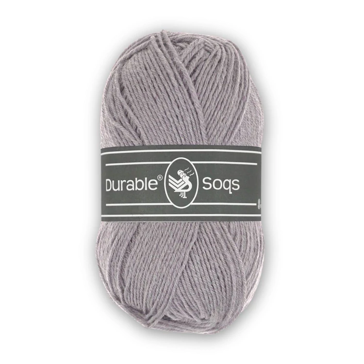 Durable Soqs 421 Lavender Gray - lilás szürke gyapjú zoknifonal - wool socks yarn