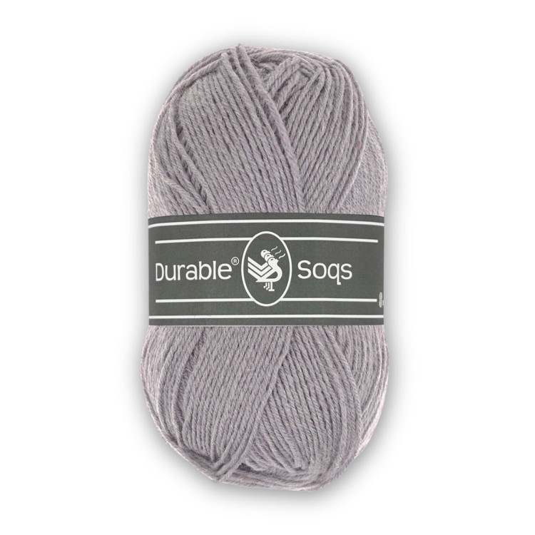 Durable Soqs 421 Lavender Gray - fakó lilás szürke gyapjú zoknifonal