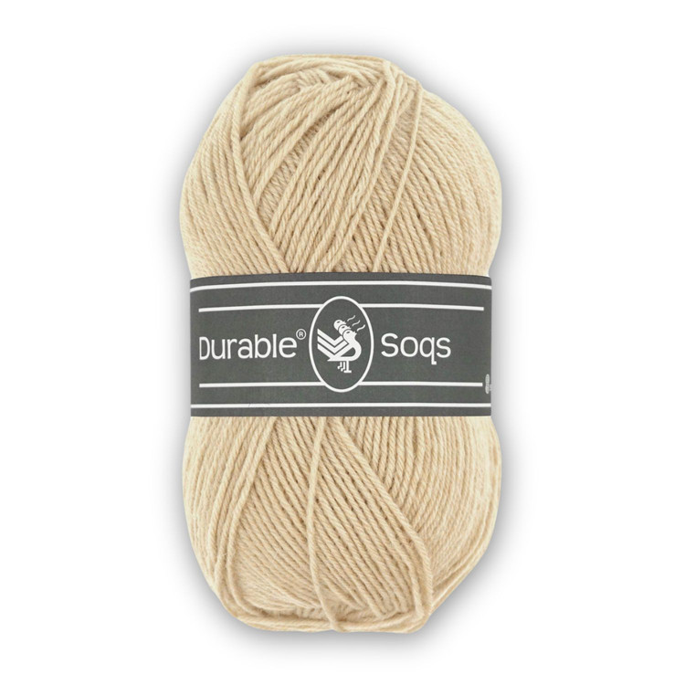 Durable Soqs 423 Cream Tan - bézs gyapjú zoknifonal